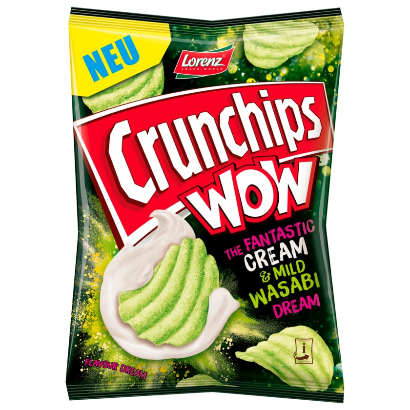 Lorenz Crunchips Wow Cream & Mild Wasabi 110g